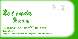 melinda mero business card